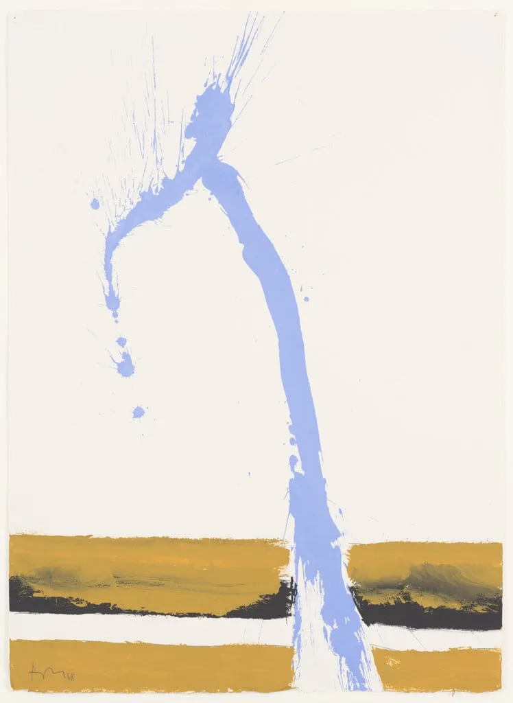 Untitled, by Robert Motherwell, paint, 1968