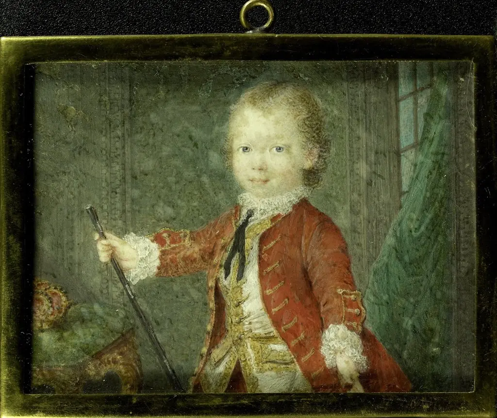 Willem V (1748-1806), prins van Oranje-Nassau, als kind, by Robert Mussard