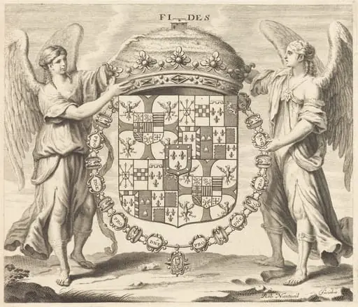 Arms of Charles II, Duc de Mantoue, by Robert Nanteuil