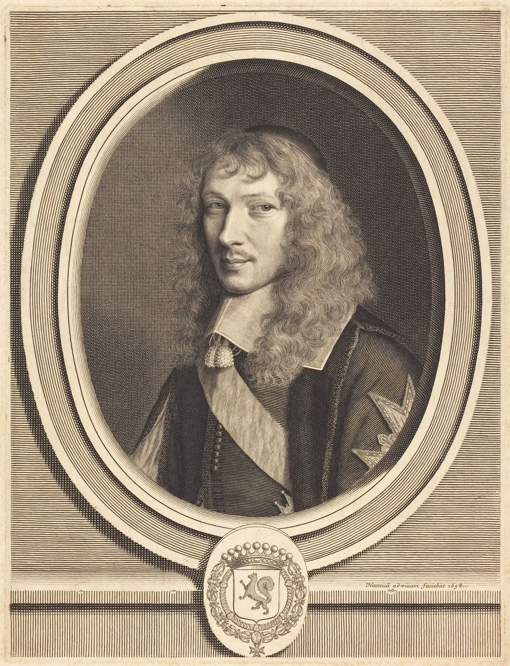 Basile Fouquet, by Robert Nanteuil, ink, 1658