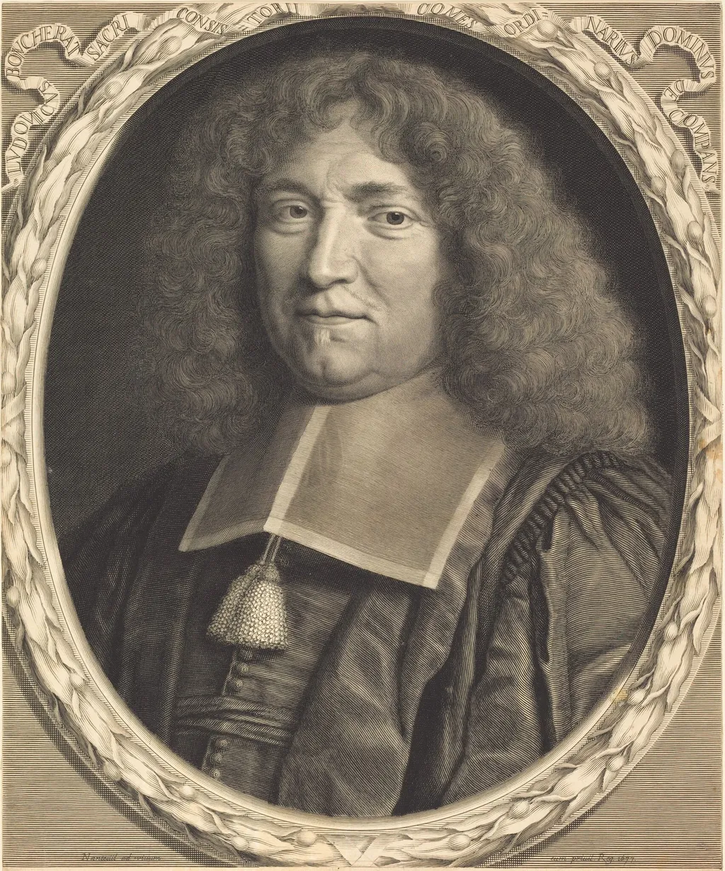 Chancellor Boucherat, by Robert Nanteuil, ink, 1677