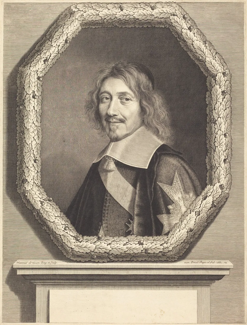 Chancellor Michel Le Tellier, by Robert Nanteuil, ink, 1661