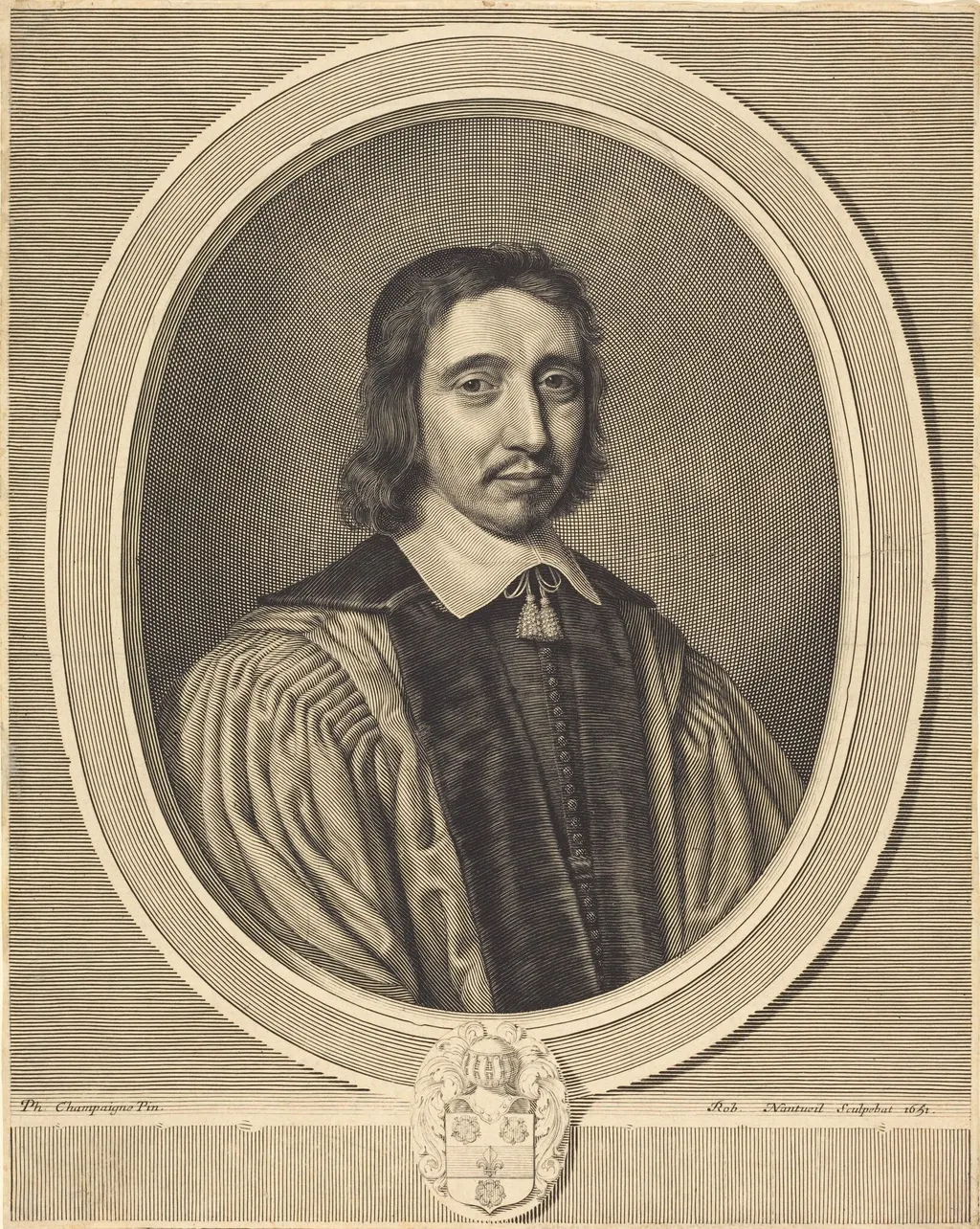 Charles Benoise, by Robert Nanteuil, ink, 1651