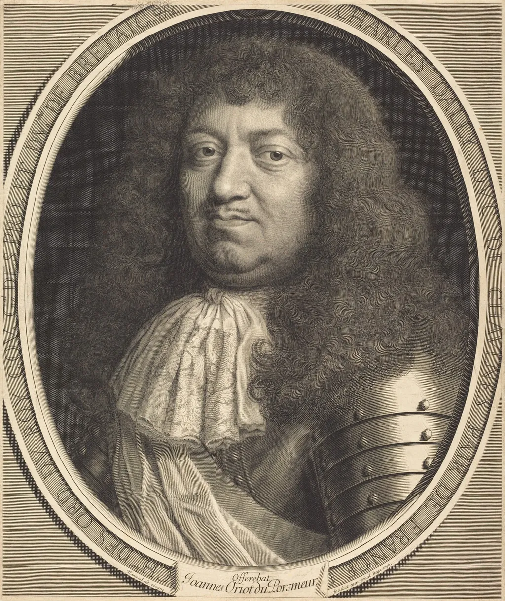 Charles, Duc de Chaulnes, by Robert Nanteuil, ink, 1676