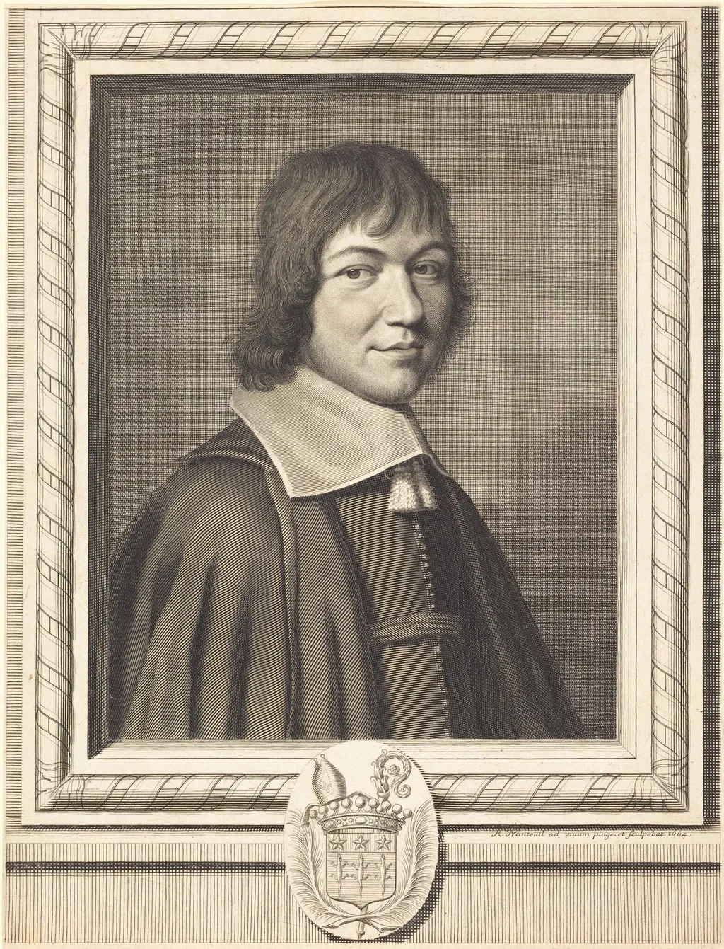 Charles-Maurice Le Tellier, by Robert Nanteuil, ink, 1663