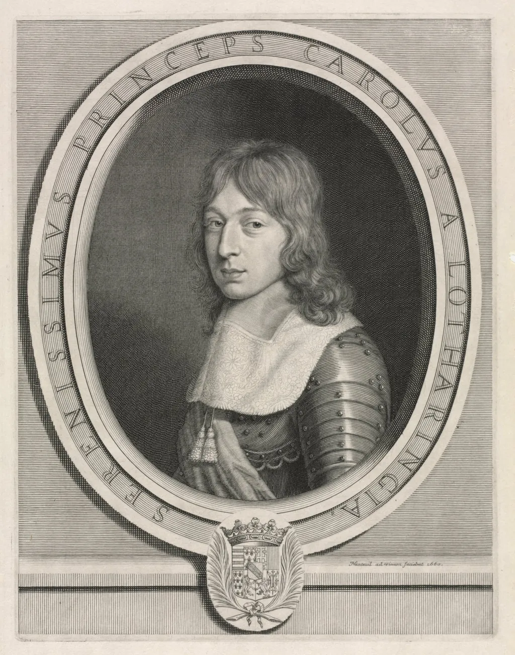 Charles V, Duke of Lorrain, by Robert Nanteuil, 1660
