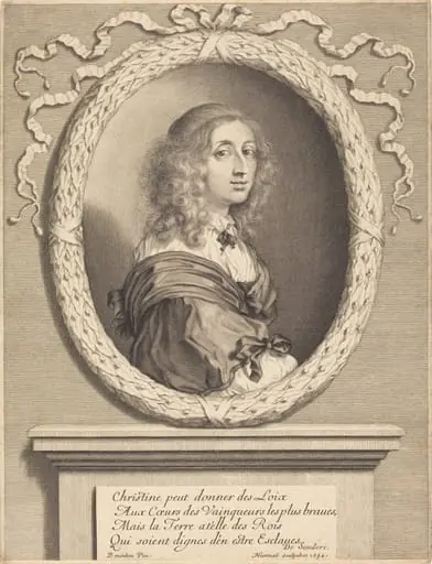 Christina, Queen of Sweden, by Robert Nanteuil