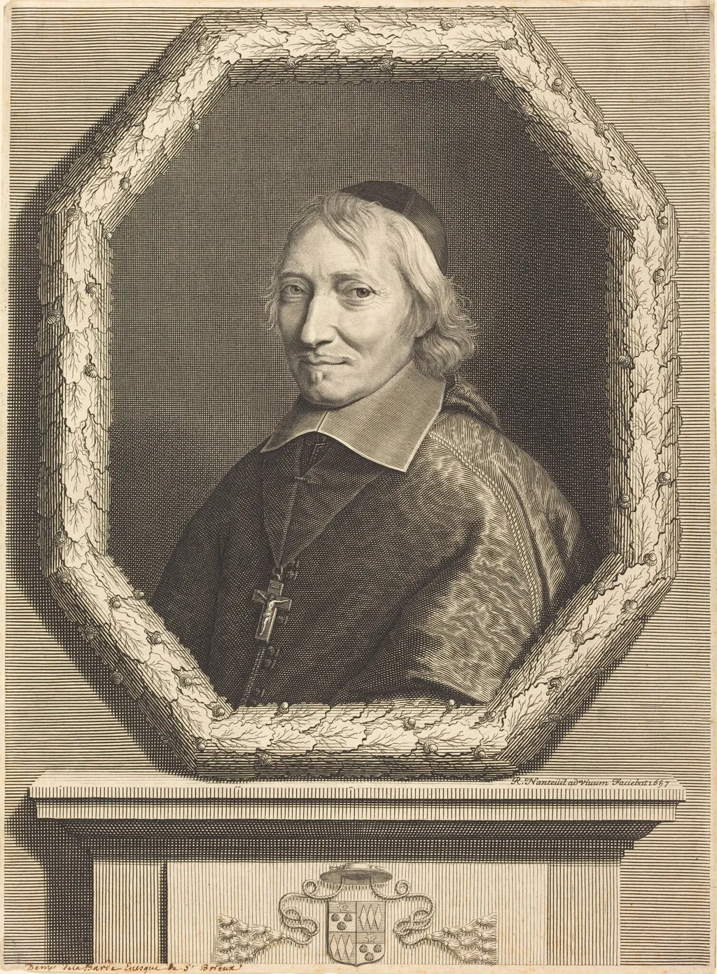 Denis de La Barde, by Robert Nanteuil, ink, 1657