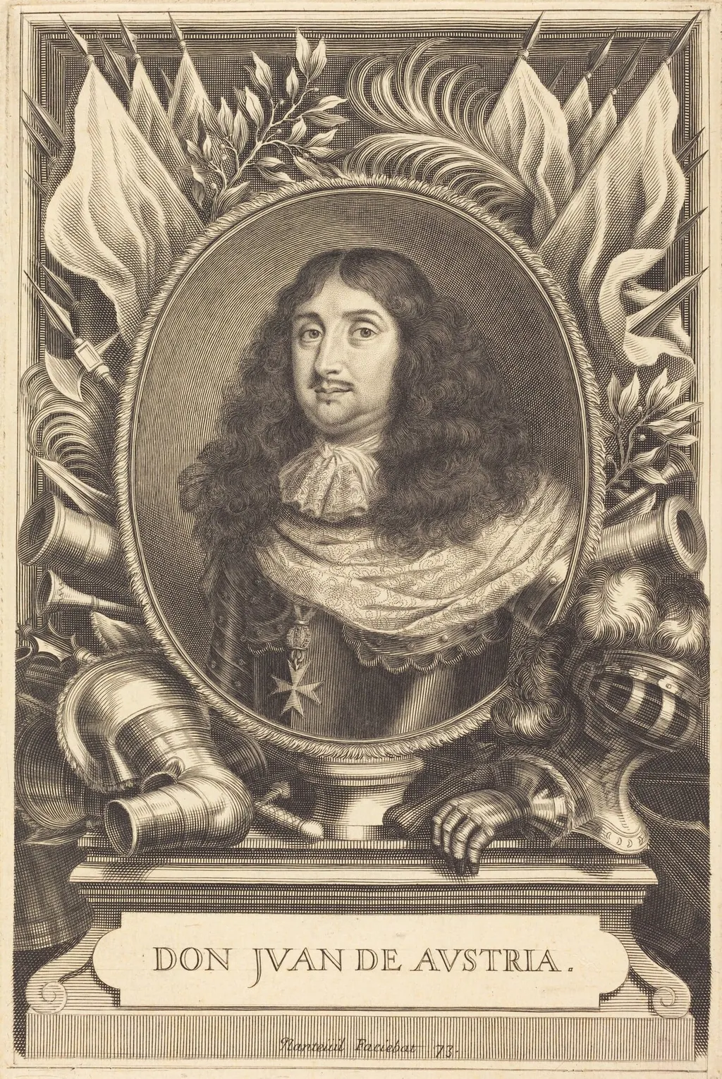 Don Juan of Austria, by Robert Nanteuil, ink, 1673