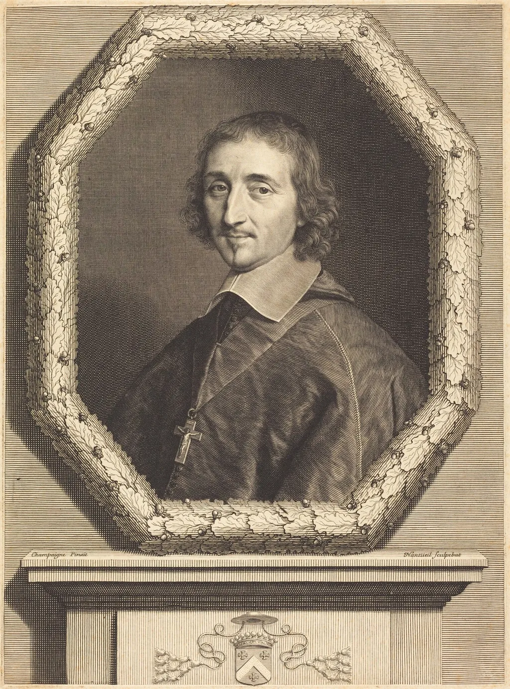 Ferdinand de Neufville, by Robert Nanteuil, ink, 1656