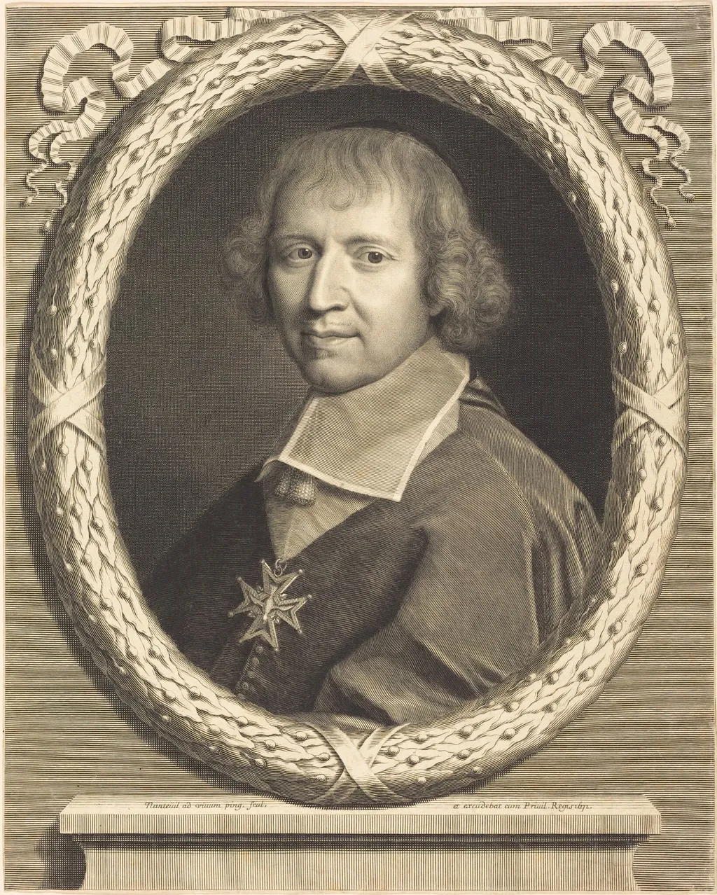 Francois de Harlay, by Robert Nanteuil, ink, 1671