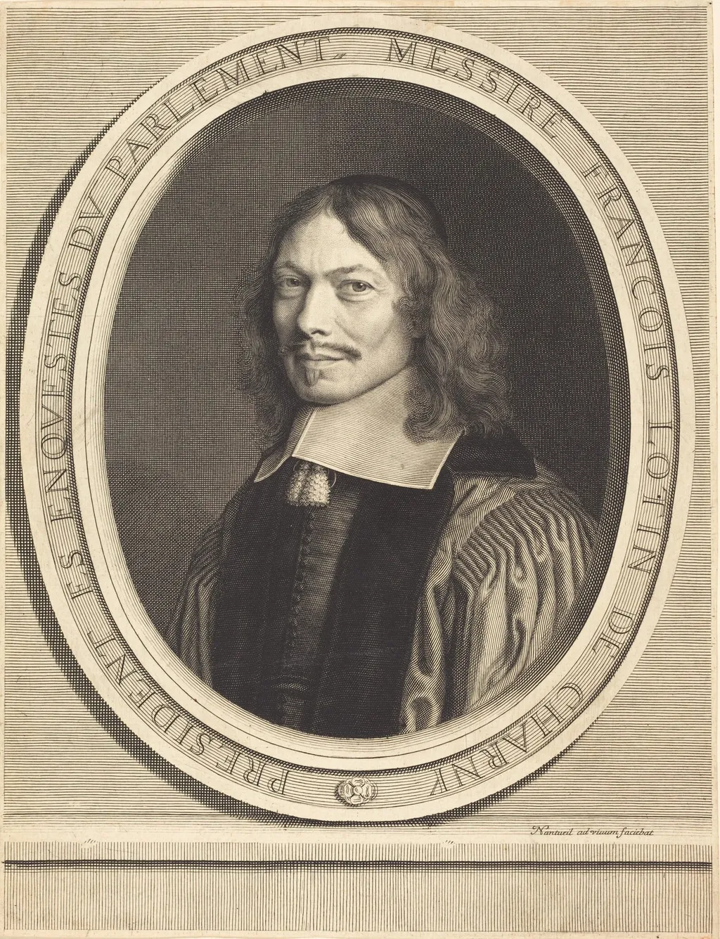 Francois Lotin, by Robert Nanteuil, ink, 1657