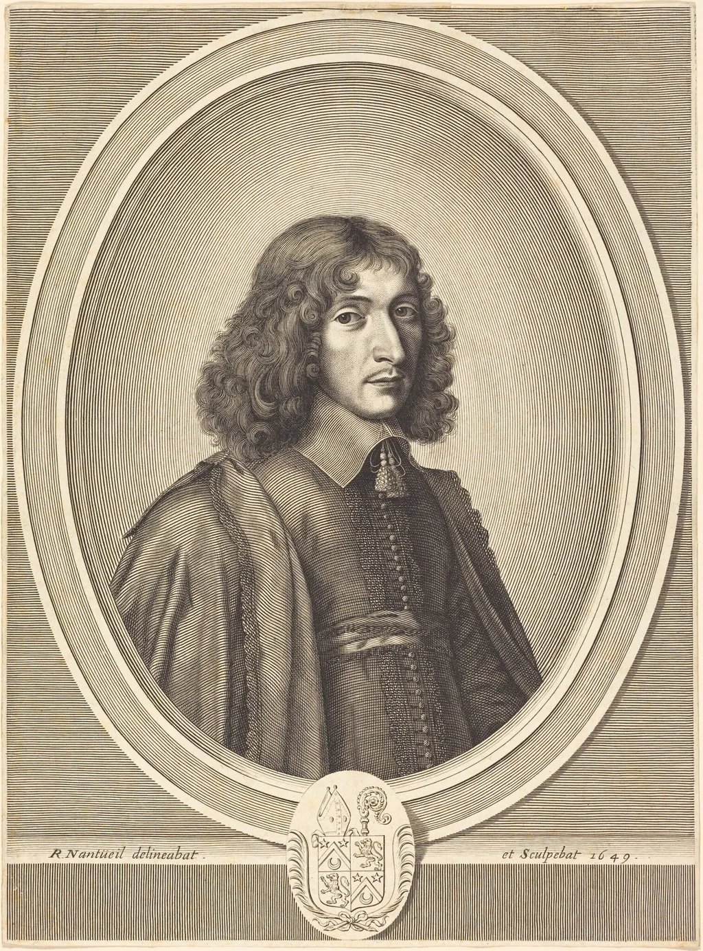 Francois Mole, by Robert Nanteuil, ink, 1649