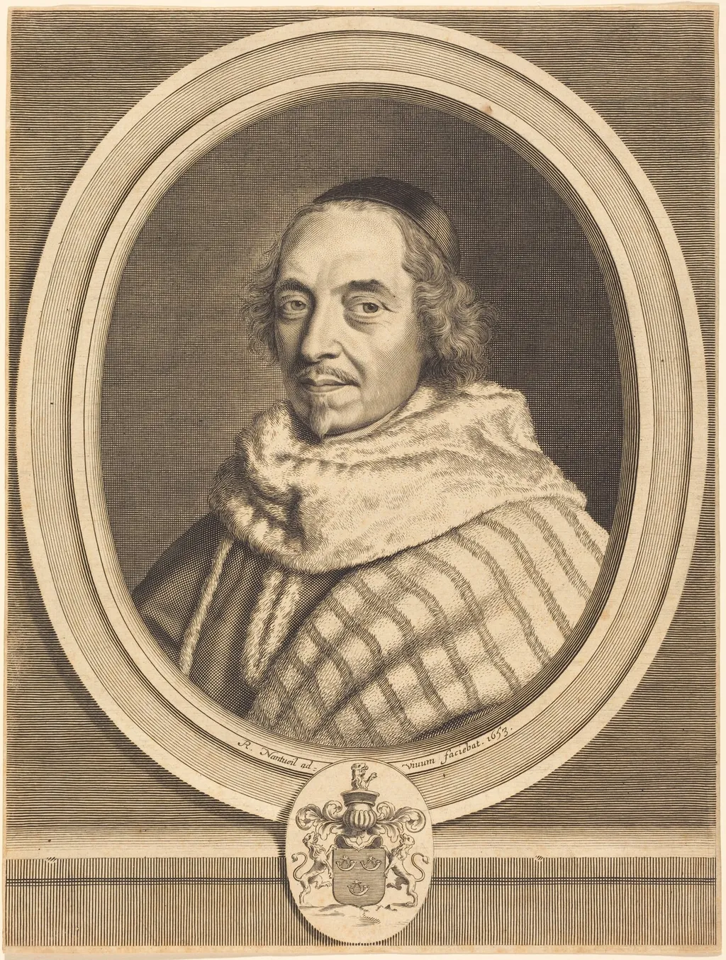 Francois-Theodore de Nesmond, by Robert Nanteuil, ink, 1653