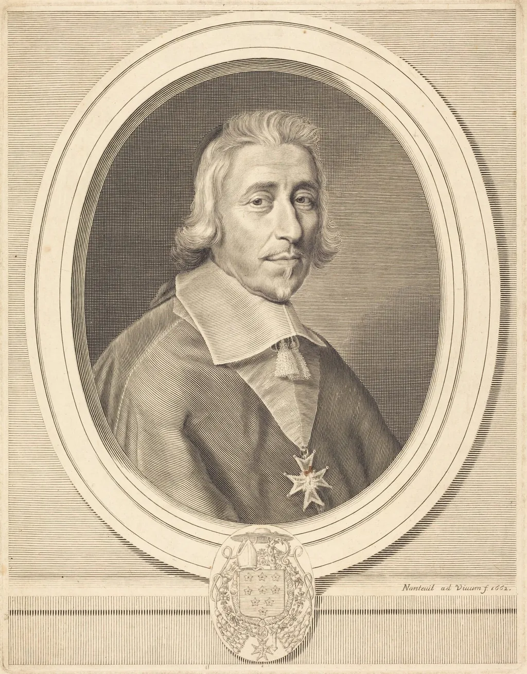 Hardouin de Perefixe, by Robert Nanteuil, ink, 1662