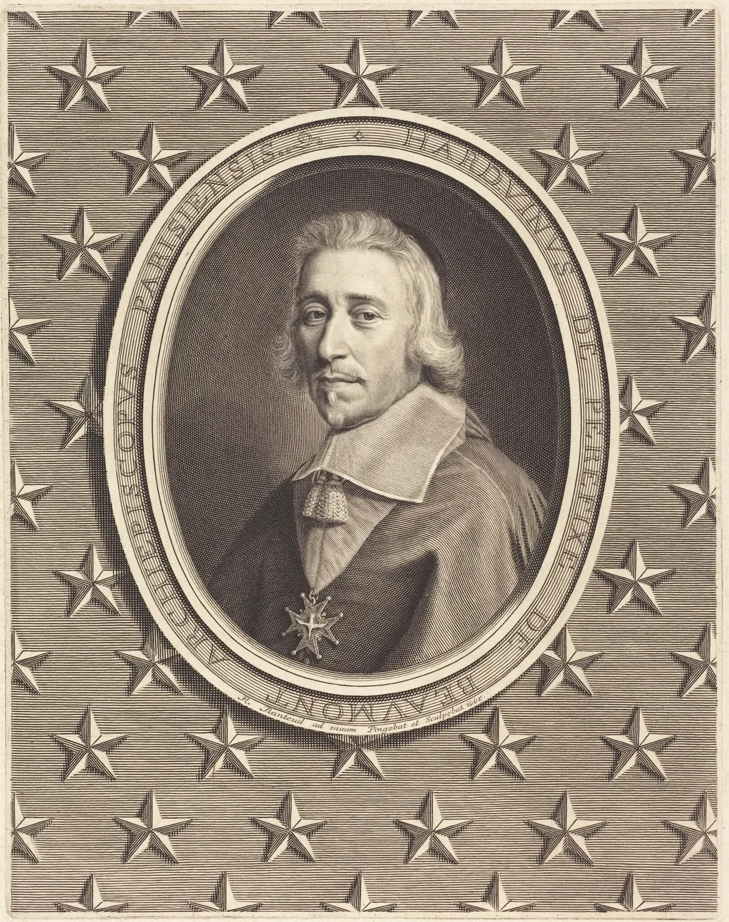 Hardouin de Perefixe, by Robert Nanteuil, ink, 1665