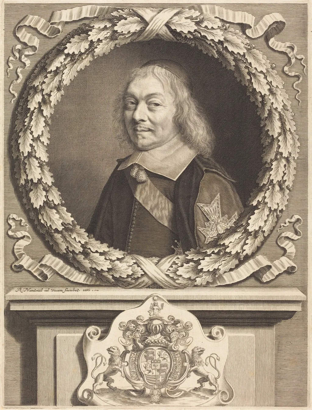 Henri-Auguste, Comte de Brienne, by Robert Nanteuil, ink, 1660
