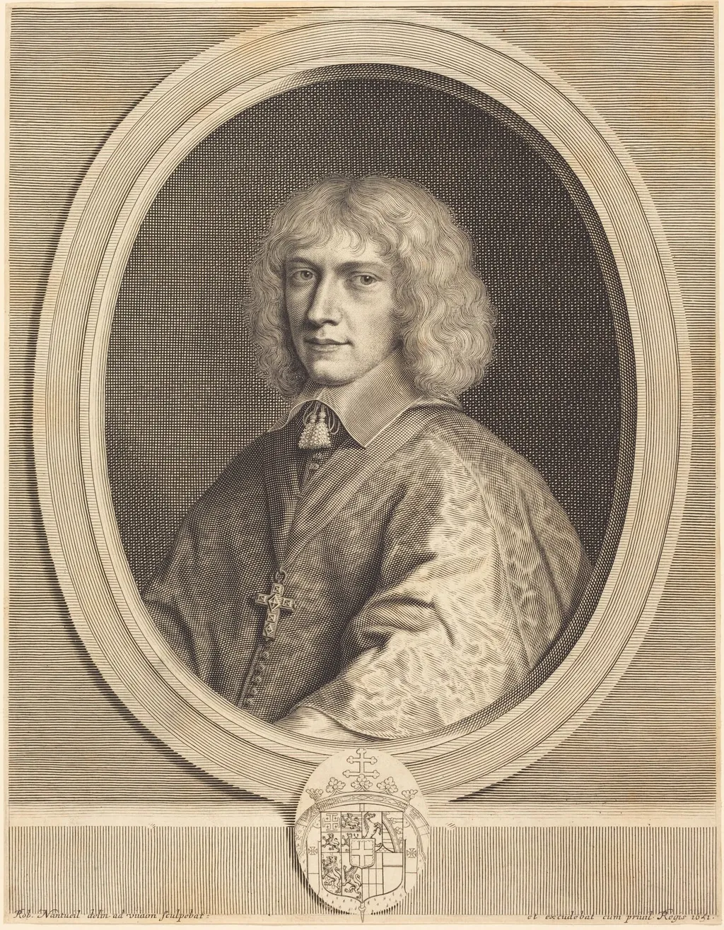 Henri II, Duc de Nemours, by Robert Nanteuil, ink, 1651