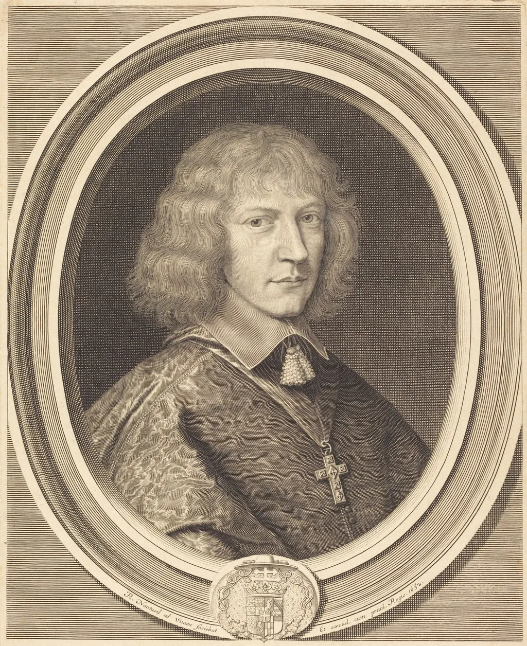 Henri II, Duc de Nemours, by Robert Nanteuil, ink, 1652