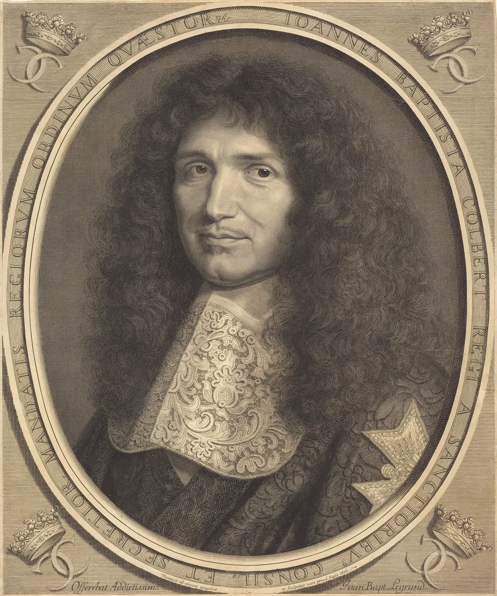 Jean-Baptiste Colbert, by Robert Nanteuil, ink, 1676