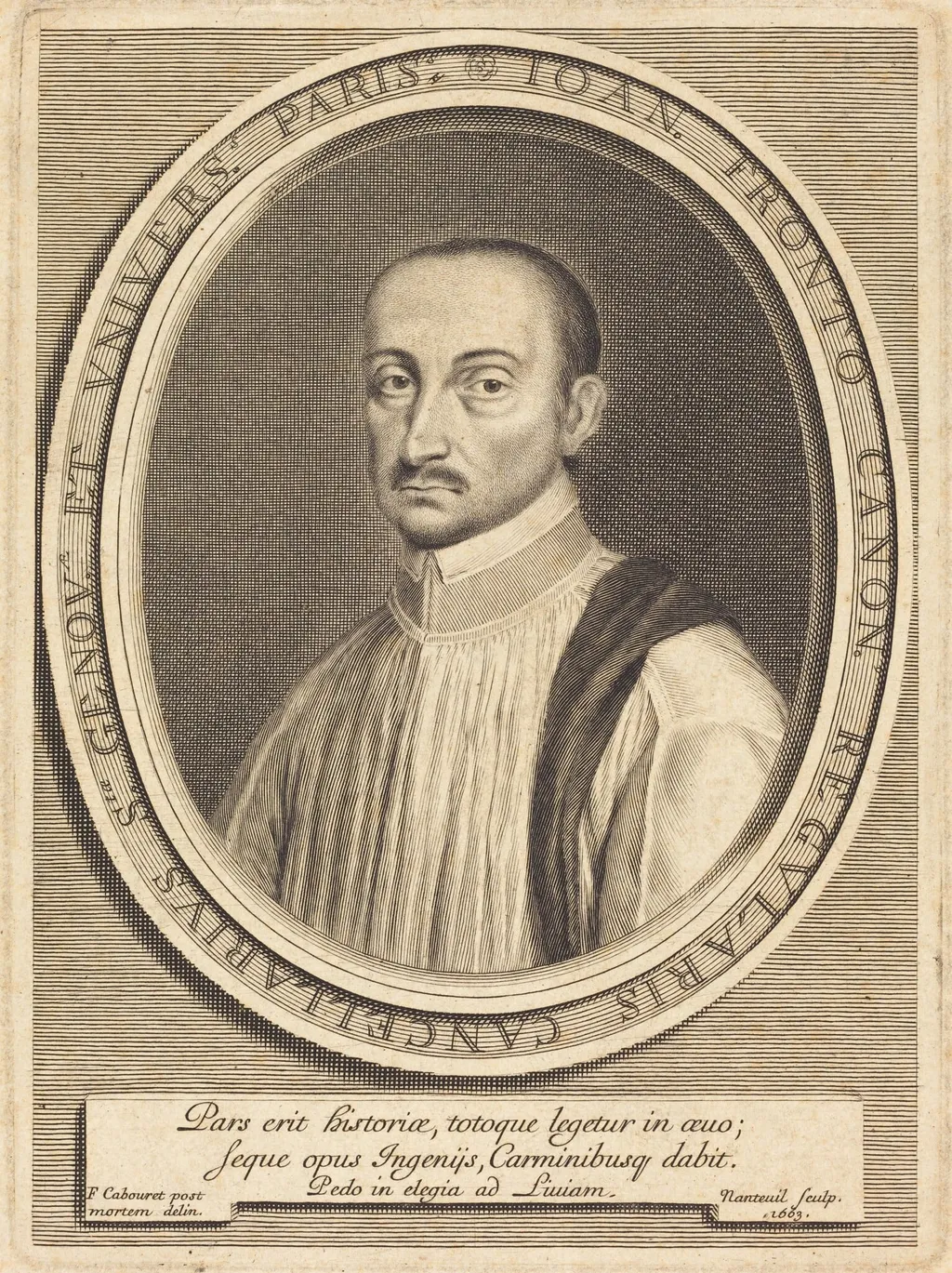 Jean Fronteau, by Robert Nanteuil, ink, 1663