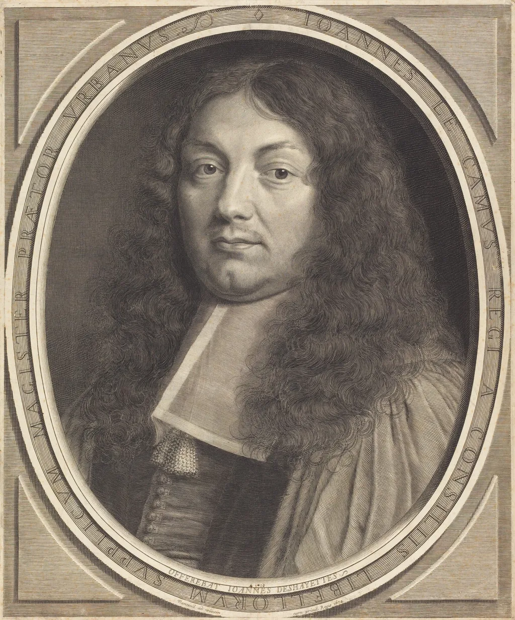 Jean Le Camus, by Robert Nanteuil, ink, 1674