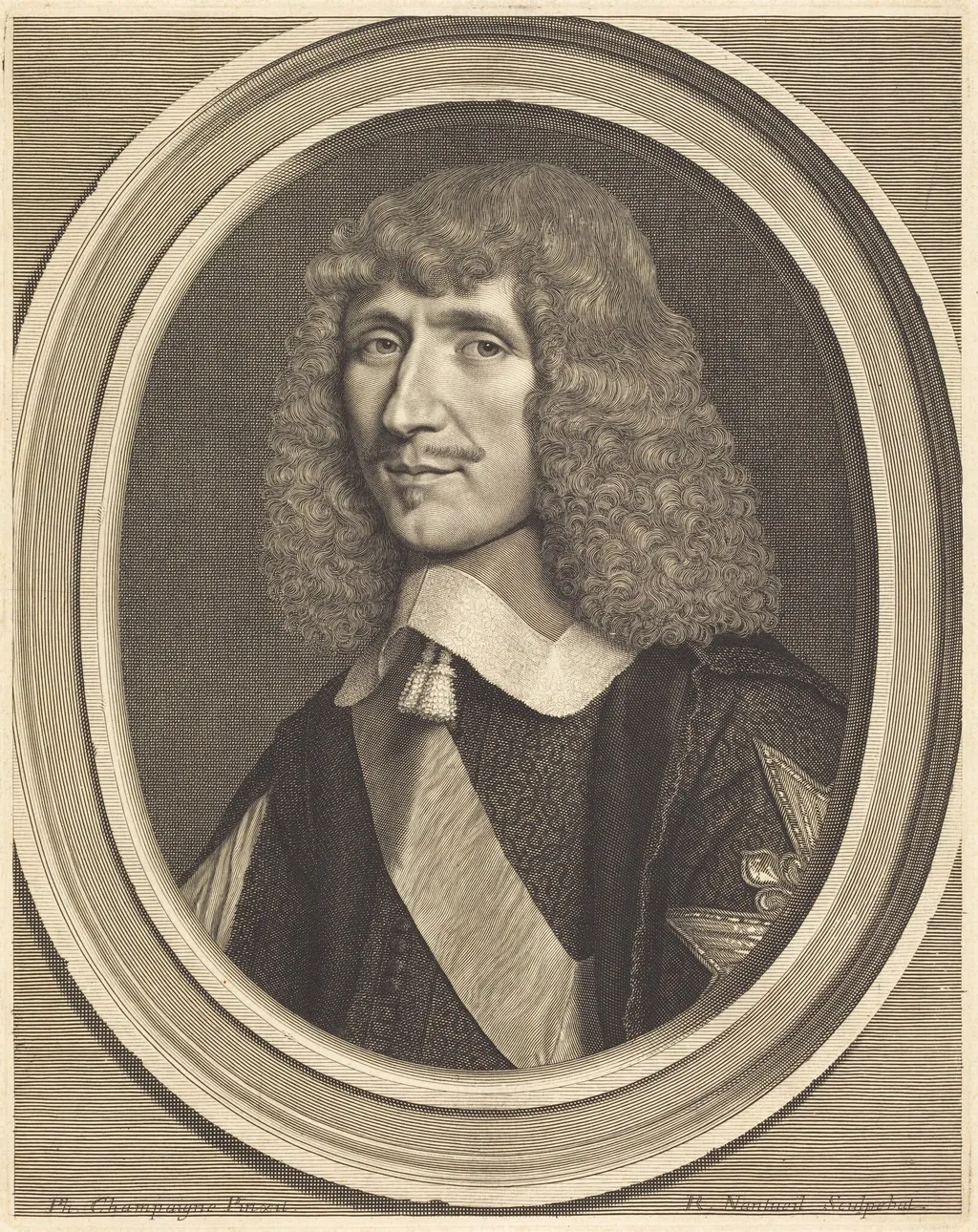 Leon-Bouthillier, Comte de Chavigny, by Robert Nanteuil, ink, 1651