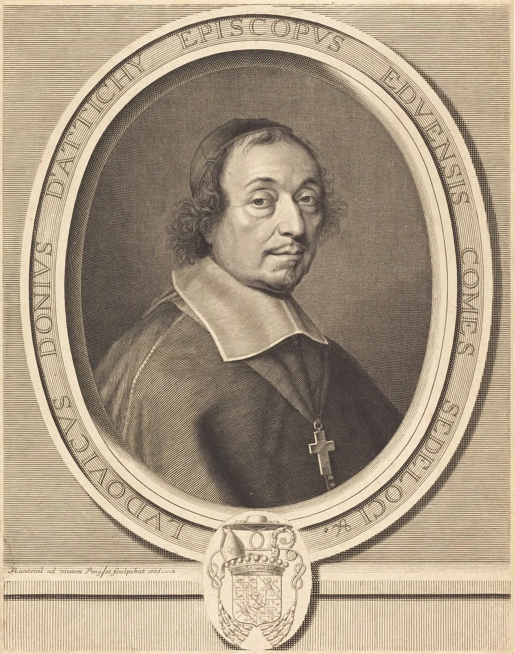 Louis Doni d'Attichy, by Robert Nanteuil, ink, 1665