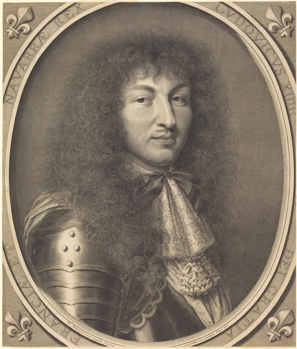 Louis XIV, by Robert Nanteuil, ink, 1666