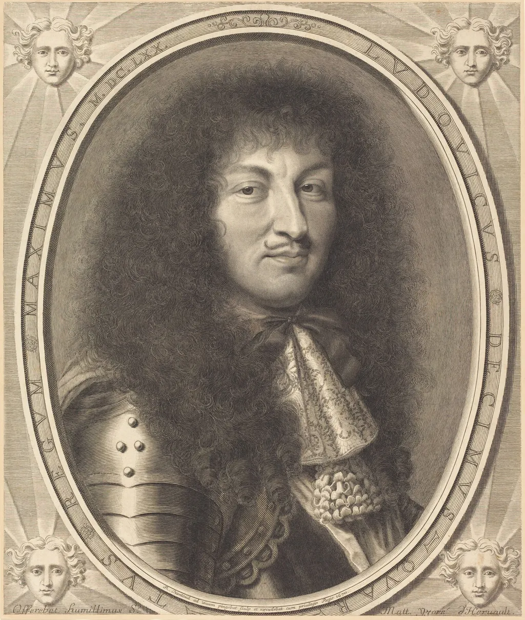 Louis XIV, by Robert Nanteuil, ink, 1670