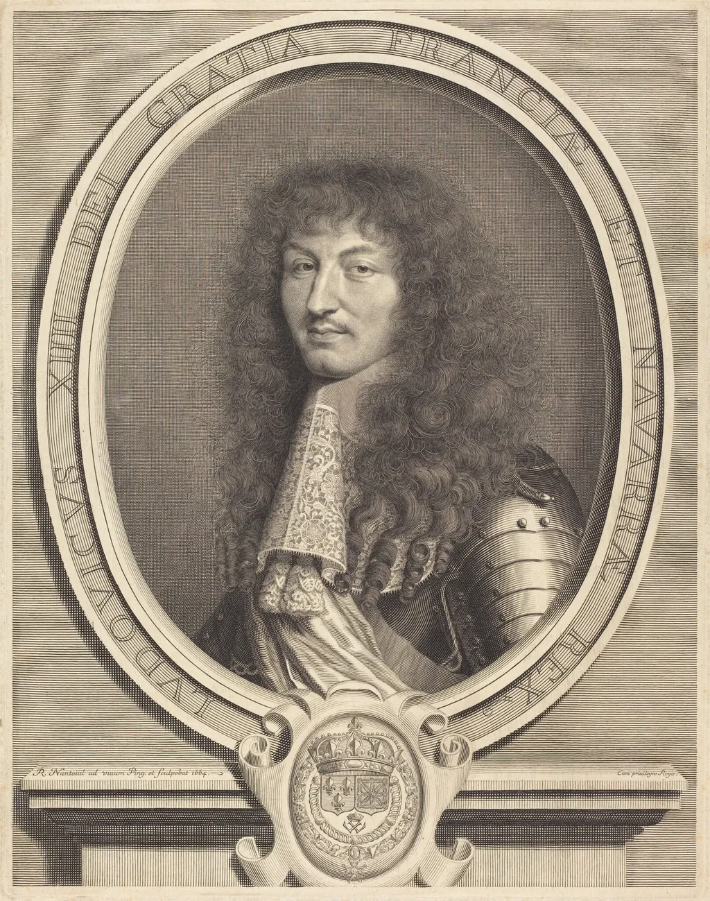 Louis XIV, by Robert Nanteuil, ink, 1664