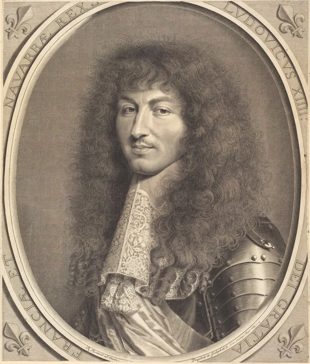 Louis XIV, by Robert Nanteuil, ink, 1664