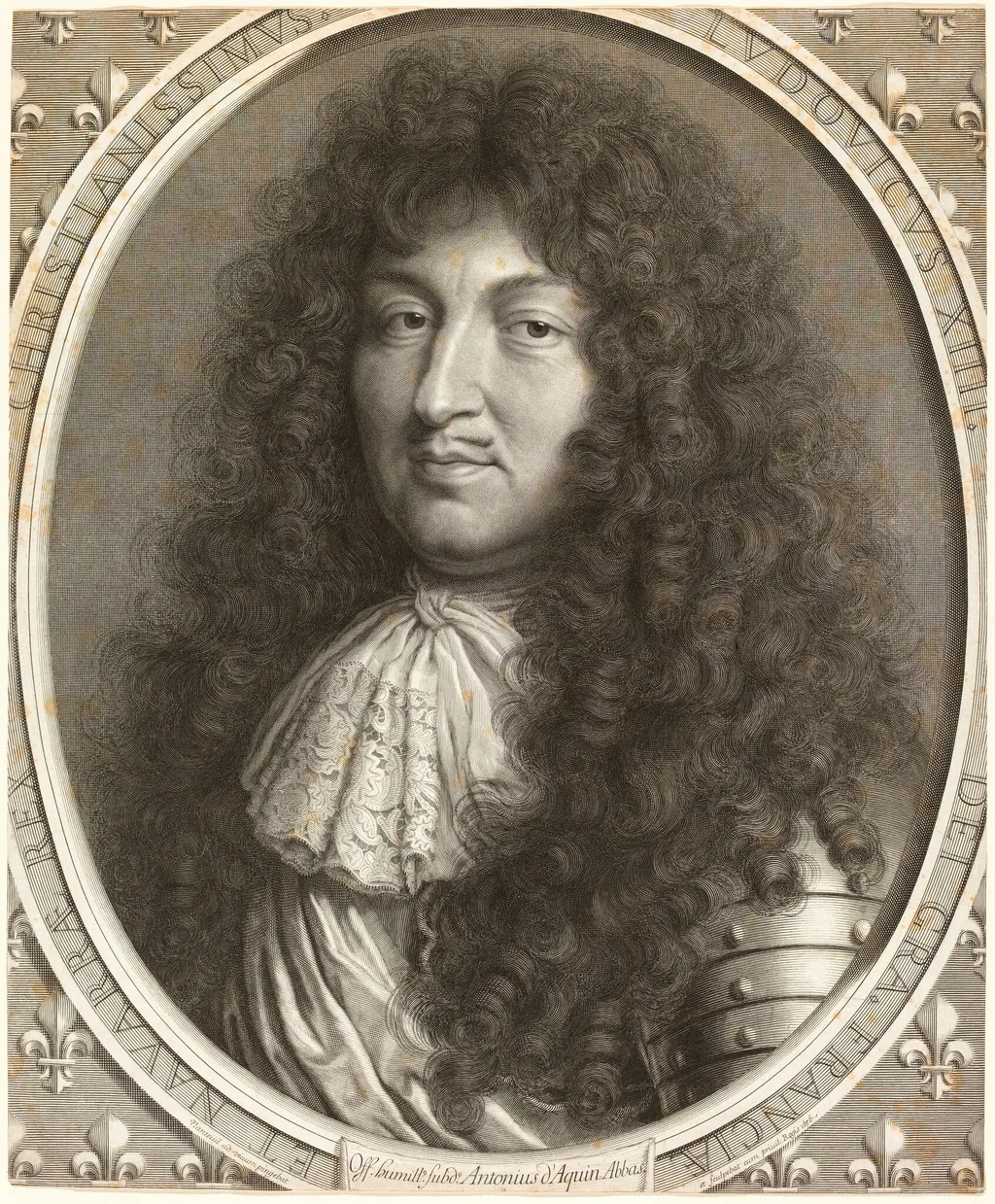 Louis XIV, by Robert Nanteuil, ink, 1676