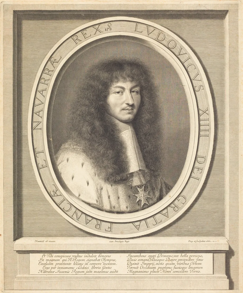 Louis XIV, by Robert Nanteuil, ink, 1662