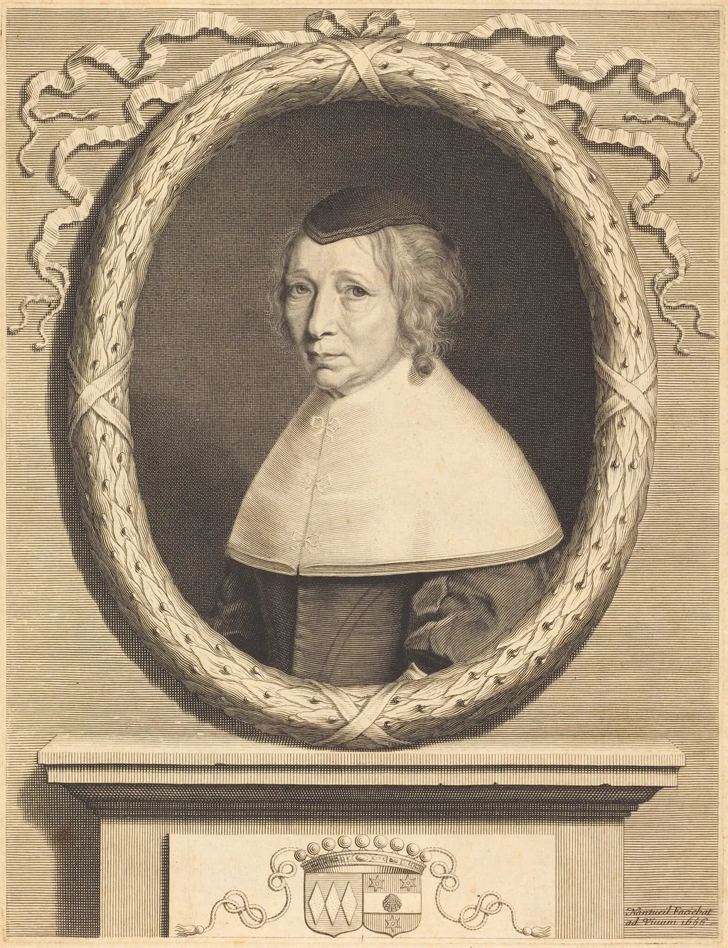 Madame Bouthillier, by Robert Nanteuil, ink, 1656