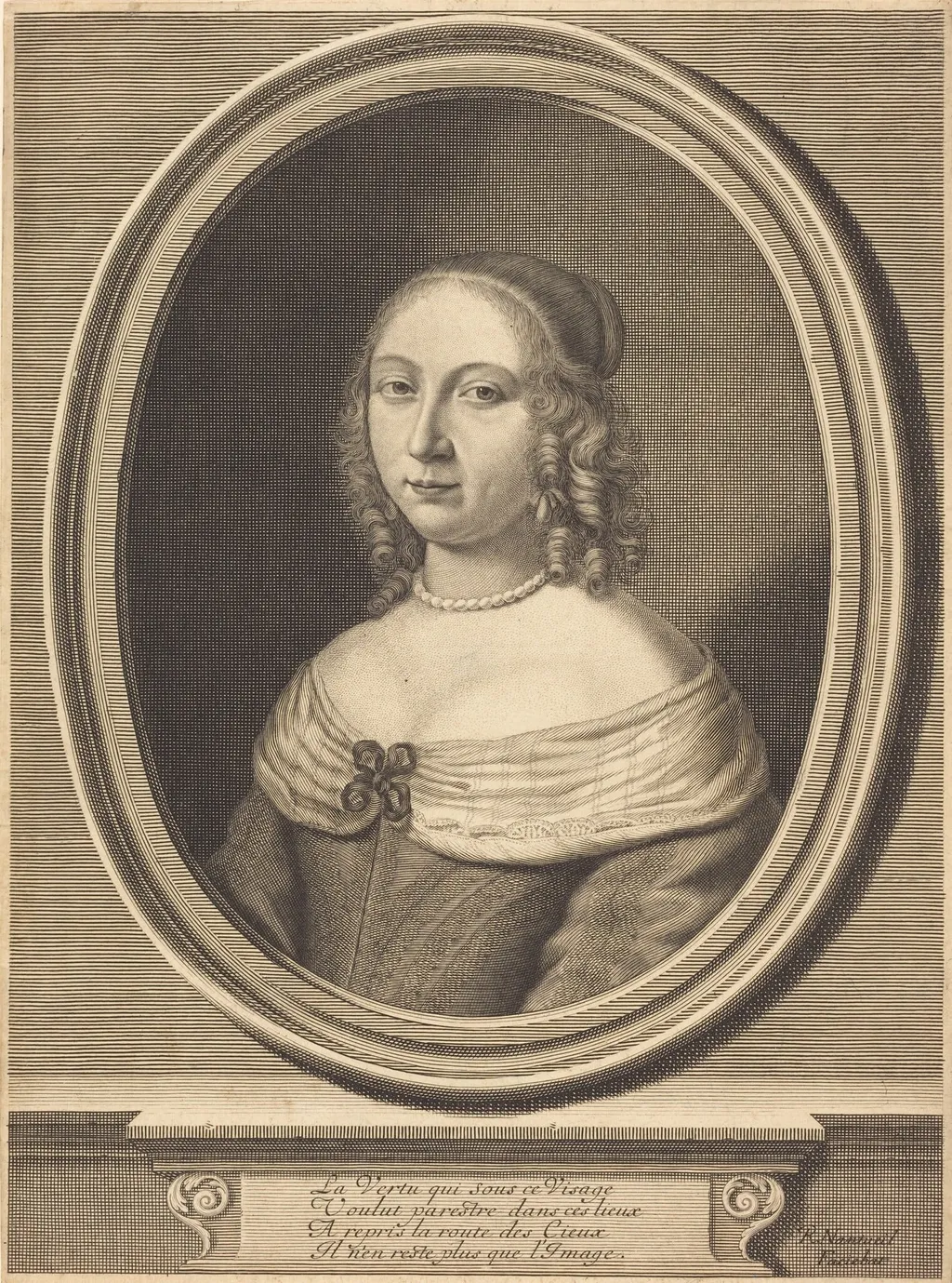 Madame de Gillier, by Robert Nanteuil, ink, 1652
