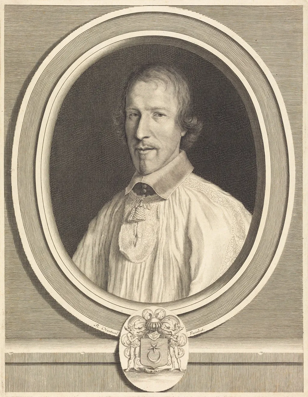 Marc Bochart, by Robert Nanteuil, ink, 1651