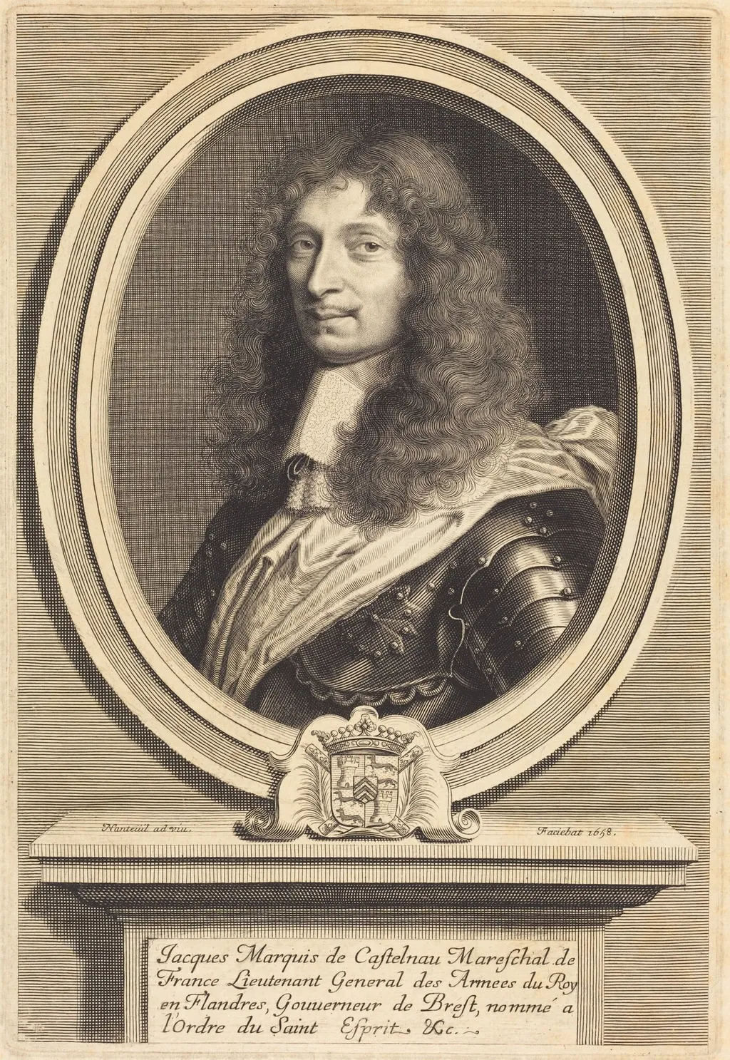 Marechal de Castelnau, by Robert Nanteuil, ink, 1658
