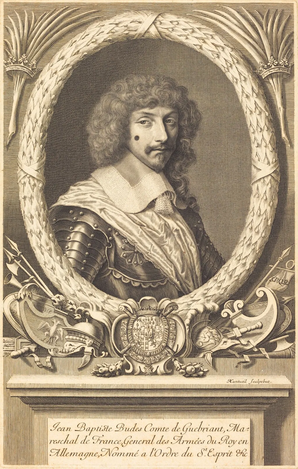 Marechal de Guebriant, by Robert Nanteuil, ink, 1655