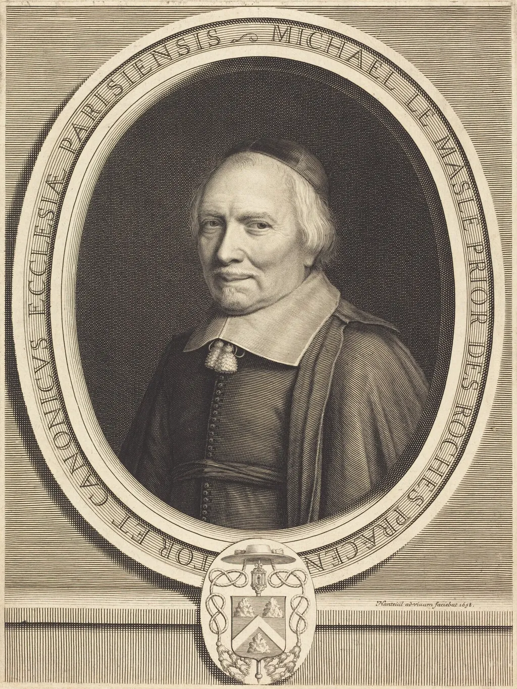 Michel Le Masle, by Robert Nanteuil, ink, 1658