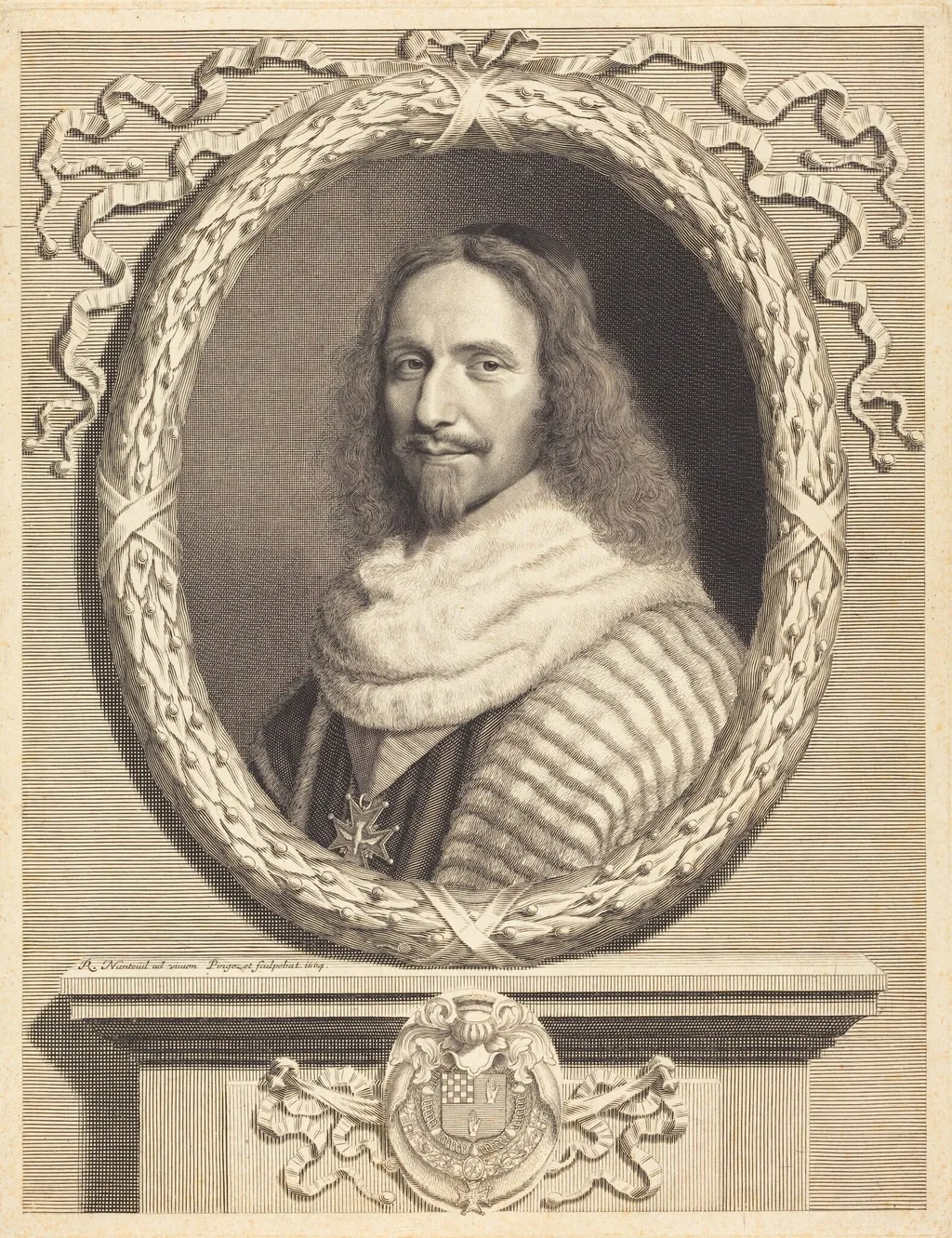 Nicholas Potier de Novion, by Robert Nanteuil, ink, 1664