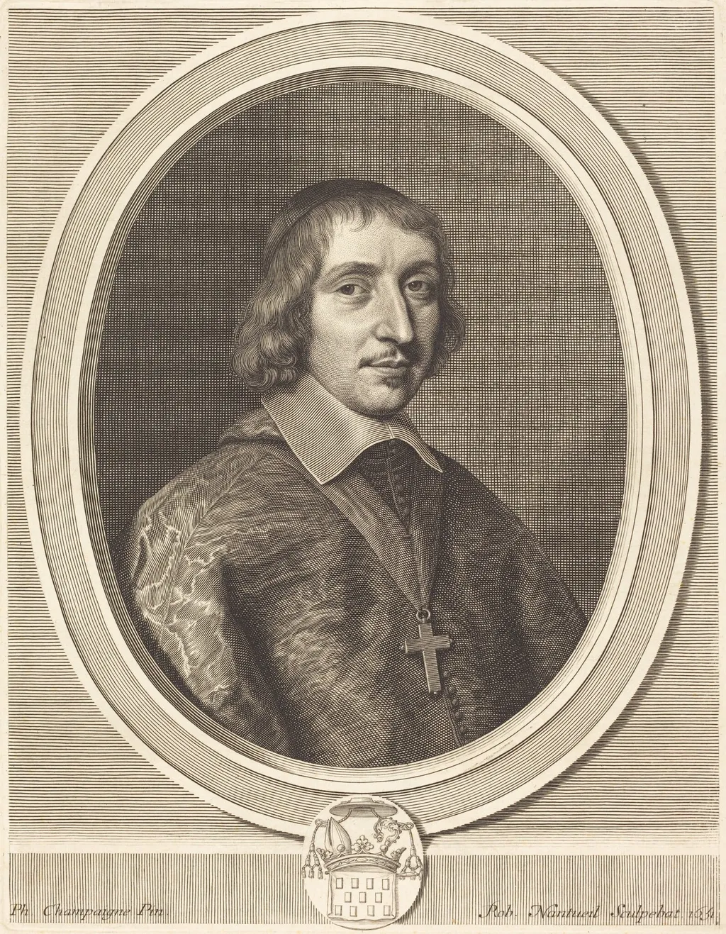 Philibert-Emmanuel de Beaumanoir Lavardin, by Robert Nanteuil, ink, 1651