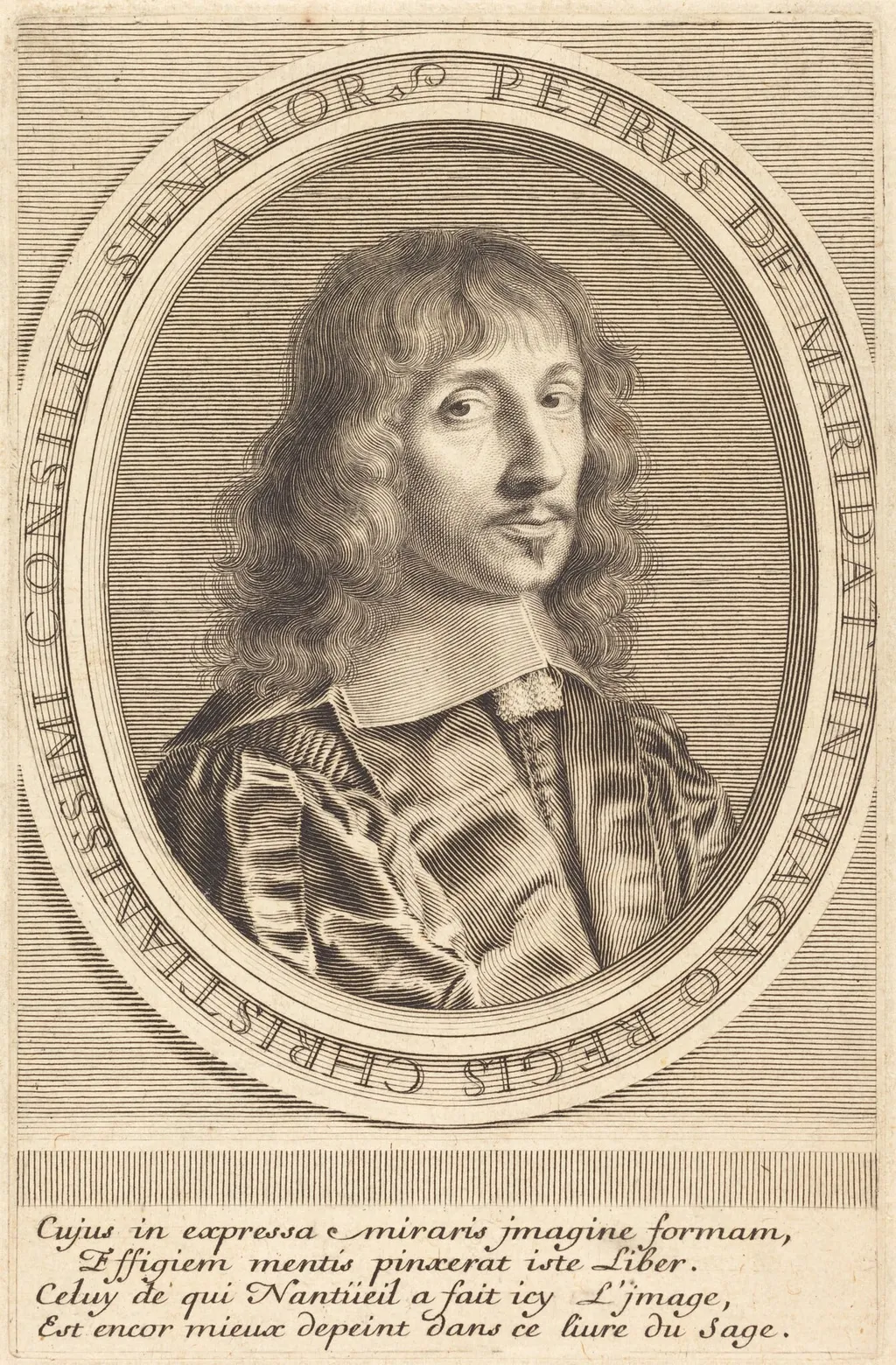 Pierre de Maridat, by Robert Nanteuil, ink, 1653