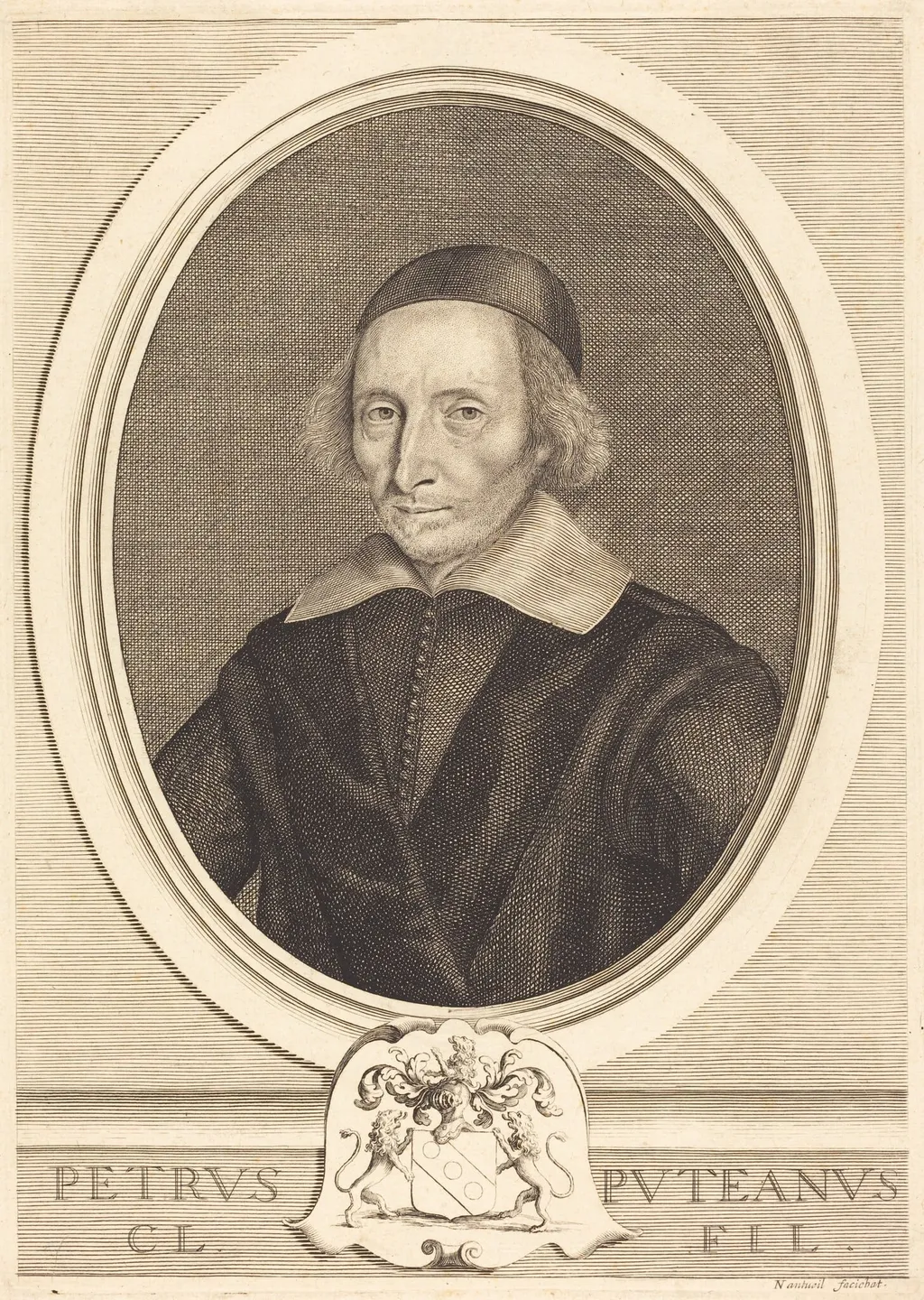 Pierre Dupuy, by Robert Nanteuil, ink, 1648