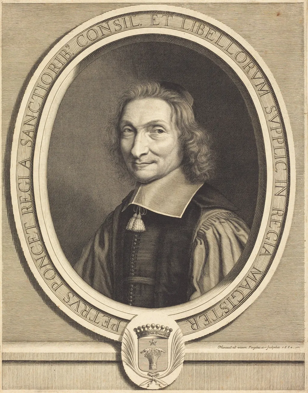 Pierre Poncet, by Robert Nanteuil, ink, 1660