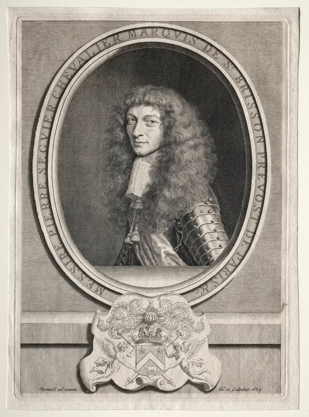 Pierre Seguier Chevalier, Marquis de St. Brisson, by Robert Nanteuil, 1659