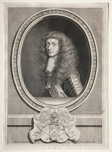 Pierre Seguier Chevalier, Marquis de St. Brisson, by Robert Nanteuil