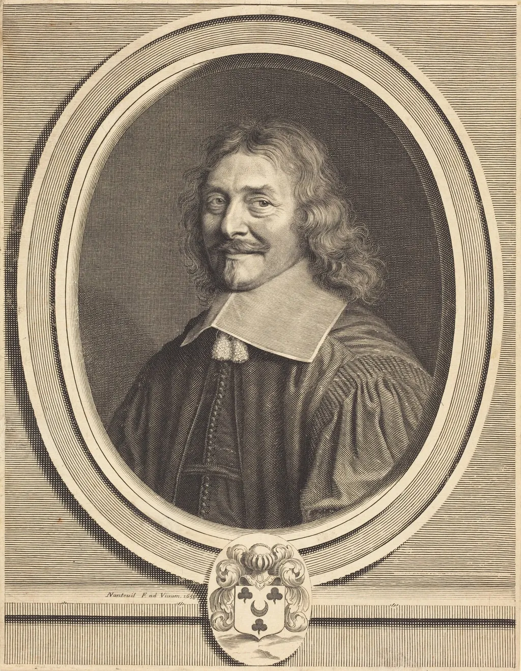 Simon Dreux d'Aubray, by Robert Nanteuil, ink, 1658