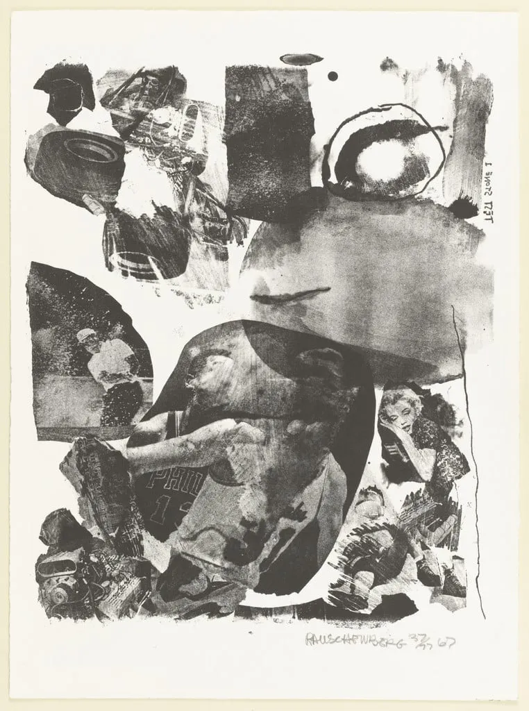 Untitled, by Robert Rauschenberg, ink, 1967
