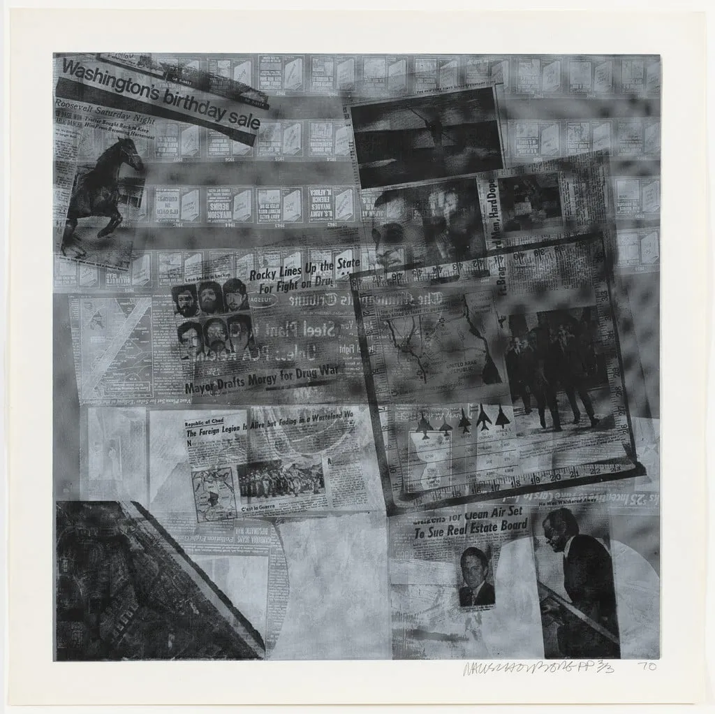 Untitled, by Robert Rauschenberg, ink, 1970